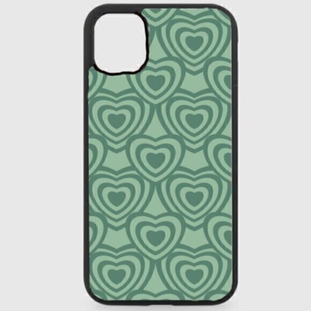Sage Green Hearts Phone Case